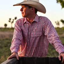 Load image into Gallery viewer, Reba - Red & Black Full Button