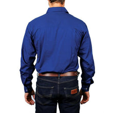 Load image into Gallery viewer, King River Half button Work Shirt Navy