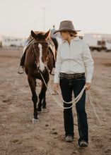 Load image into Gallery viewer, House of Cheri Cool Grey Semi-Fit Ladies Shirt