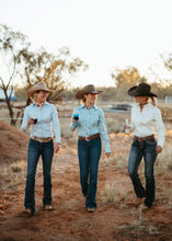 Load image into Gallery viewer, House of Cheri Spring Flowers Semi-Fitted Shirt