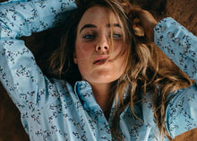 Load image into Gallery viewer, House of Cheri Spring Flowers Relaxed Fitted Shirt