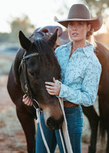 Load image into Gallery viewer, House of Cheri Spring Flowers Semi-Fitted Shirt