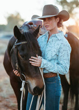 Load image into Gallery viewer, House of Cheri Spring Flowers Semi-Fitted Shirt