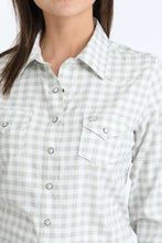 Load image into Gallery viewer, Cinch Women's White Checkered Arenaflex Shirt MSW9206005