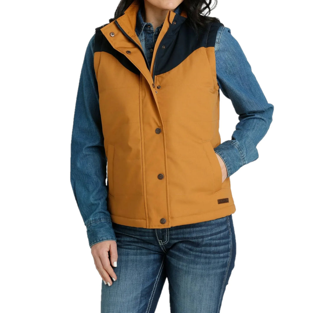 CINCH Women's Brown Canvas Vest - mav9891001