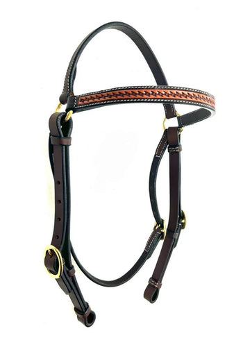Brigalow Basket Stamped Bridle - TE-HS-2556