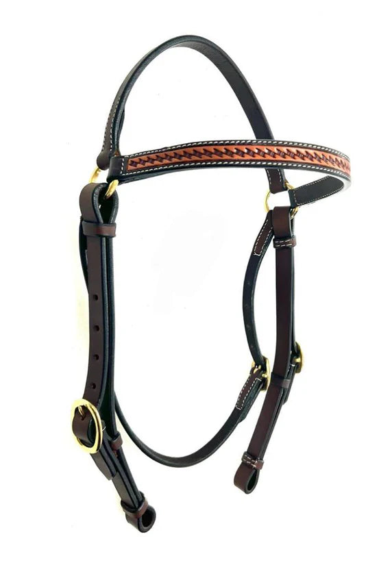 Brigalow Basket Stamped Bridle - TE-HS-2556