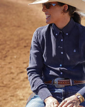 Load image into Gallery viewer, Reba - Navy Cupro Gal - Slim Fit