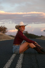 Load image into Gallery viewer, Reba - Cherry Cupro Gal - Slim Fit