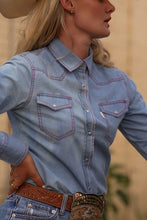 Load image into Gallery viewer, Reba - American Light Blue and Red