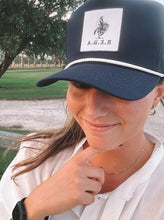 Load image into Gallery viewer, Reb Navy Trucker Cap