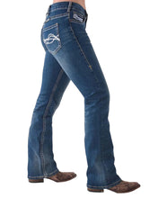 Load image into Gallery viewer, Cowgirl Tuff Co - Dont Fence Me In Womens Jeans - Medium Wash