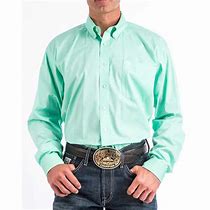 Cinch Mens Solid Classic Fit Shirt Mint - MTW1104237