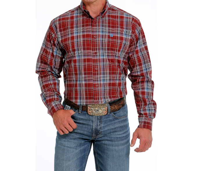 CINCH Men's plaid long sleeve shirt MTW1105620