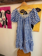 Load image into Gallery viewer, Beatrix Dress Blue Gingham