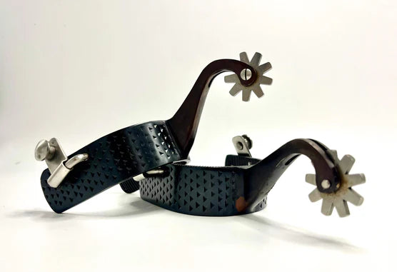 Black Opal Handmade Rasp Spurs