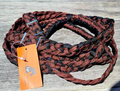 Barrel Racing Reins - Brown & Black