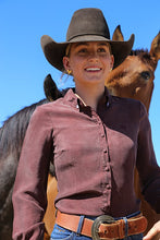 Load image into Gallery viewer, Reba - Chocolate Cupro Gal - Slim Fit
