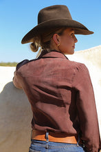 Load image into Gallery viewer, Reba - Chocolate Cupro Gal - Slim Fit