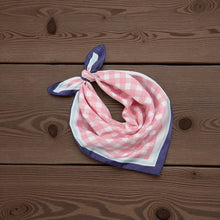 Load image into Gallery viewer, Gingham - Pink and Navy Neck Scarf - 1773
