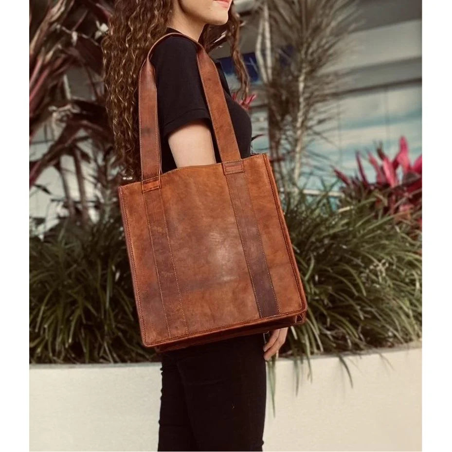 Leather Shopper #549