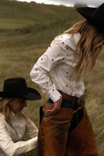 Load image into Gallery viewer, Reba - Red Hearts Poplin - Slim Fit long sleeve Shirt