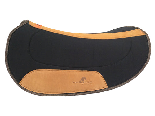 Oval Challenge/Barrel Race Pad PAD450-CB-12mm  – Black