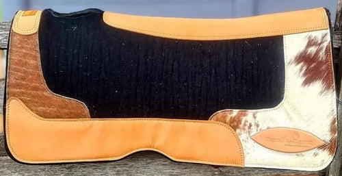 The Rustler Contoured Hair on Hide Saddle Pad