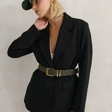 Load image into Gallery viewer, Western Vintage Pu Leather Belt in Olive