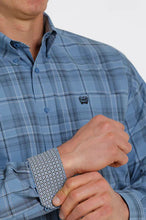 Load image into Gallery viewer, Cinch Mens Blue Plaid Shirt MTW1105332