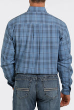Load image into Gallery viewer, Cinch Mens Blue Plaid Shirt MTW1105332