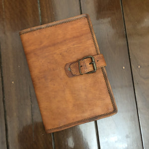 LEATHER A5 COVER WITH BUCKLE