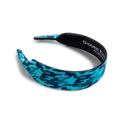 Gidgee Eyes Sunglass Strap – Aqua Blue Camo
