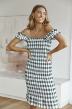 Load image into Gallery viewer, Eva Dress Olive Check