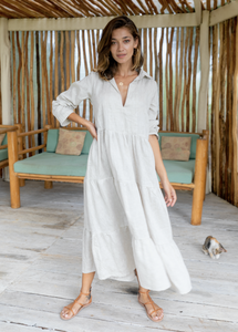 Jac Dress Linen SAND - LJC Designs