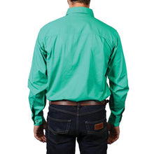 Load image into Gallery viewer, King River Half Button Work Shirt Green