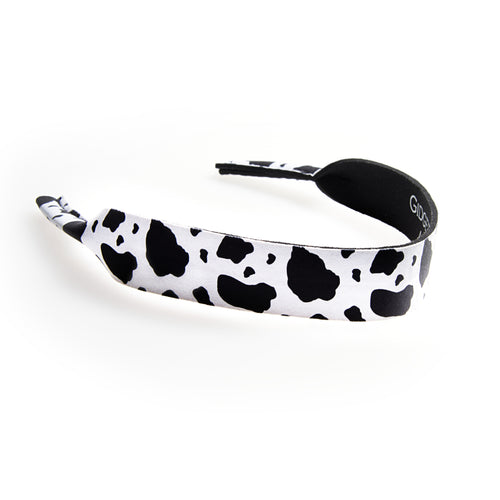Gidgee Eyes Sunglass Strap – Black & White Cowhide