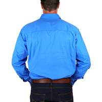 Load image into Gallery viewer, King River Half Button Work Shirt Blue