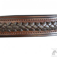 Load image into Gallery viewer, BRIDLE HS001 -  PLAITED THIN BROWBAND LEATHER BRIDLE - DARK