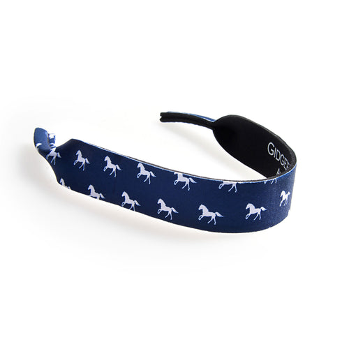 Gidgee Eyes Sunglass Strap – Navy Horses