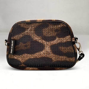 Leopard Mini Curved Crossbody Bag Extra Long rope.