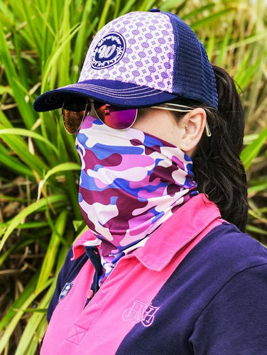 Gidgee Eyes Reflex Bandana - Purple Camo