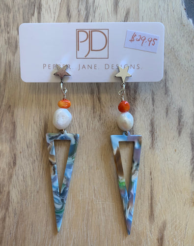 Shapes Ear Rings by Pepper. Jane. Designs.
