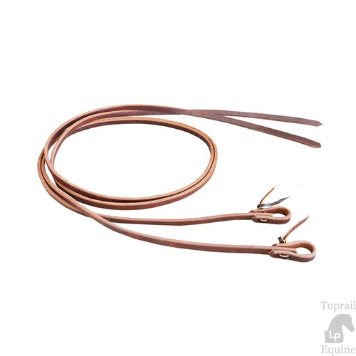 REINS - RN-PT7  Oiled harness Leather Split Reins with weighted ends - 5/8